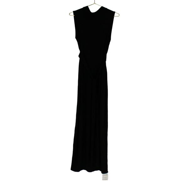 ASOS Dresses & Skirts - ASOS Design High Neck Sleeveless Column Maxi Dress w/Bow Back Black Size 8 NEW